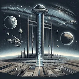 تصویر آسانسور فضایی